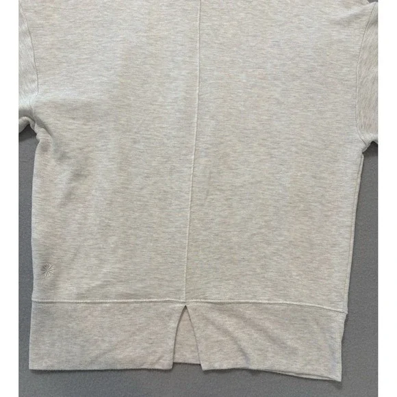 Athleta Women's Sweatshirt XS Gray Tencel Blend Mock Neck‎ Long Sleeve Pullover - Picture 6 of 16